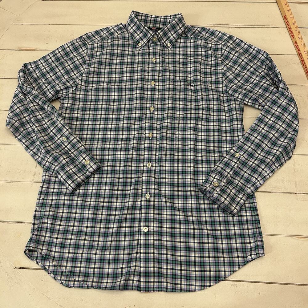 vineyard vines long sleeve button down shirt Slim Fit Size M